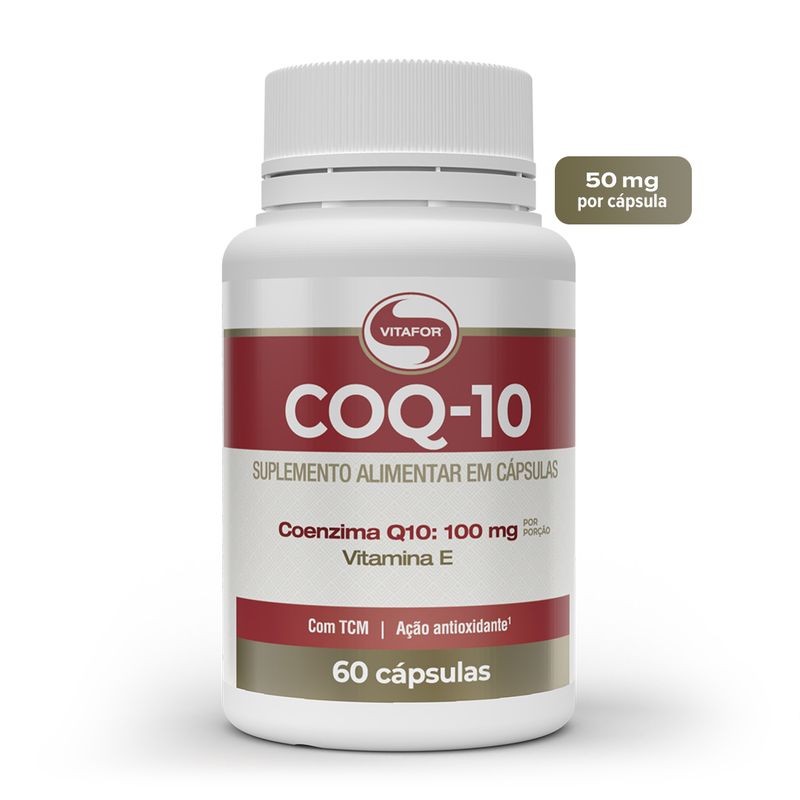 Coenzima Q10 - 60 cap (100mg p/ porção) - Vitafor