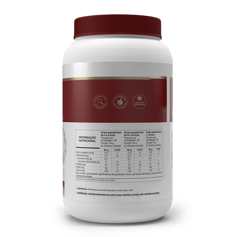 Whey Protein Isolado - Isofort - 900g frutas vermelhas - Vitafor